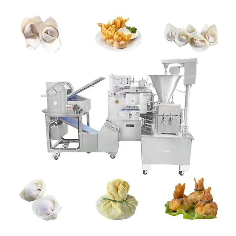 Food Processing Machine Fully Automatic Wonton Maker 220V Customized For Restaurant Factory Soup Dumpling Steamed Stuffed Bun