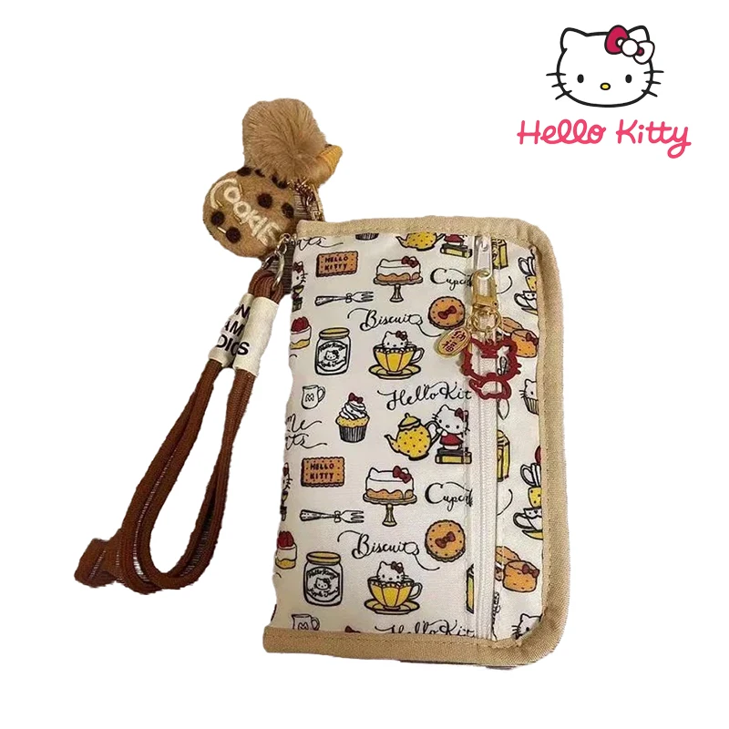 

Kawaii Hello Kitty Storage Bags Cartoon Multi Functional Portable Folding Wallet Anime Coin Purse Student and Gir Birthday Gifts