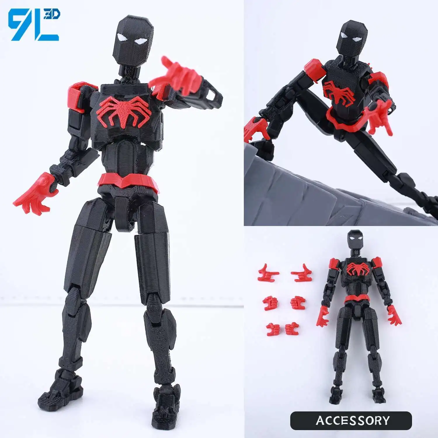 Bandai 9L3D Gedruckt Glück Dummy 13 Jujutsu Linie Fushiguro Toji Anime Multi-Gelenk Shapeshift Spielzeug Action Figuren Mannequin Modell 10