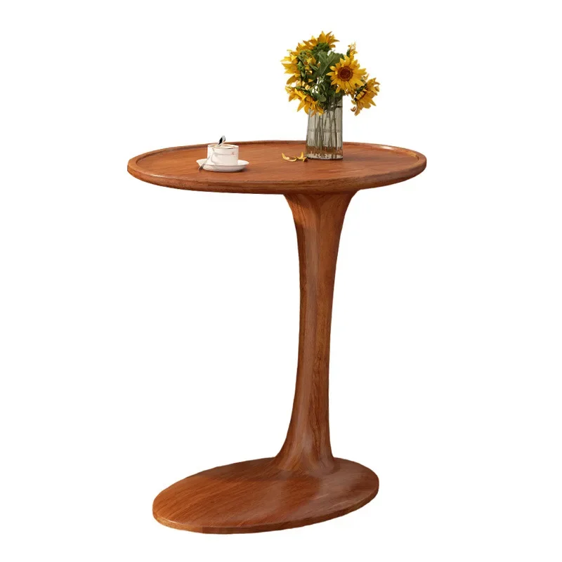 Horizontal side table, simple, coffee and milk tea shop, dining , balcony, oval table, horizontal