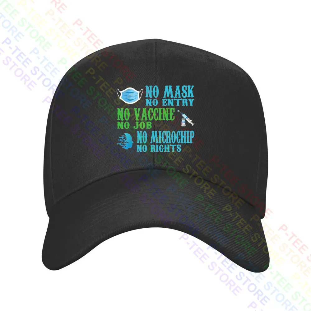 Gorra de béisbol de punto, gorro Snapback, sin máscara, sin vacuna, sin Microchip