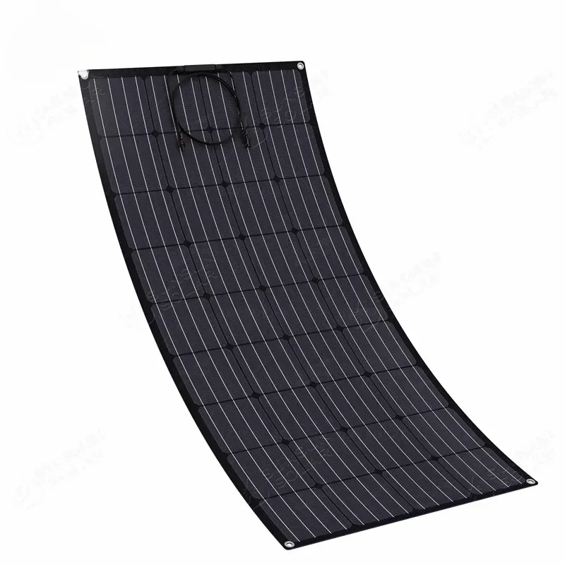 New Promotion flexible solar panel ALL BLACK 200W 18V ETFE monocrystalline cell semi flexible pv flex solar panel