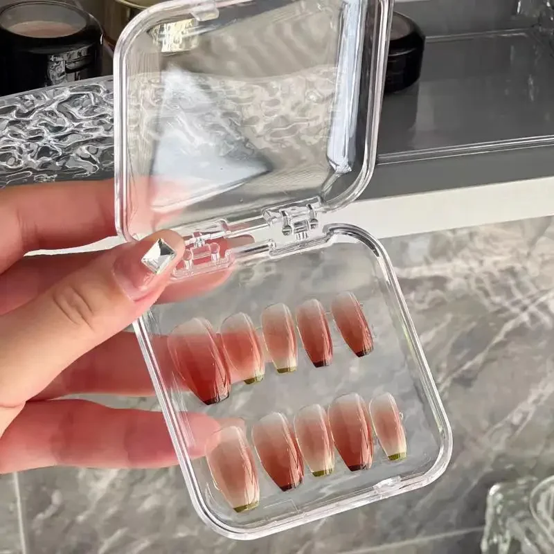 2PCS Press-On Nail Storage Acrylic Boxes Transparent Clear Nail Boxes Display Box Jewelry Storage Tools & Accessories - view 5