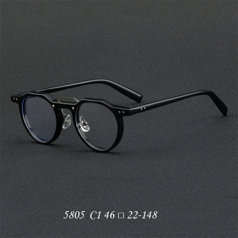 98022 Brand Design Plate Thick Border Vintage Glasses Frame For Man Anti Blue Ray Photochromic Sunglasses Optical Eyewear Frames