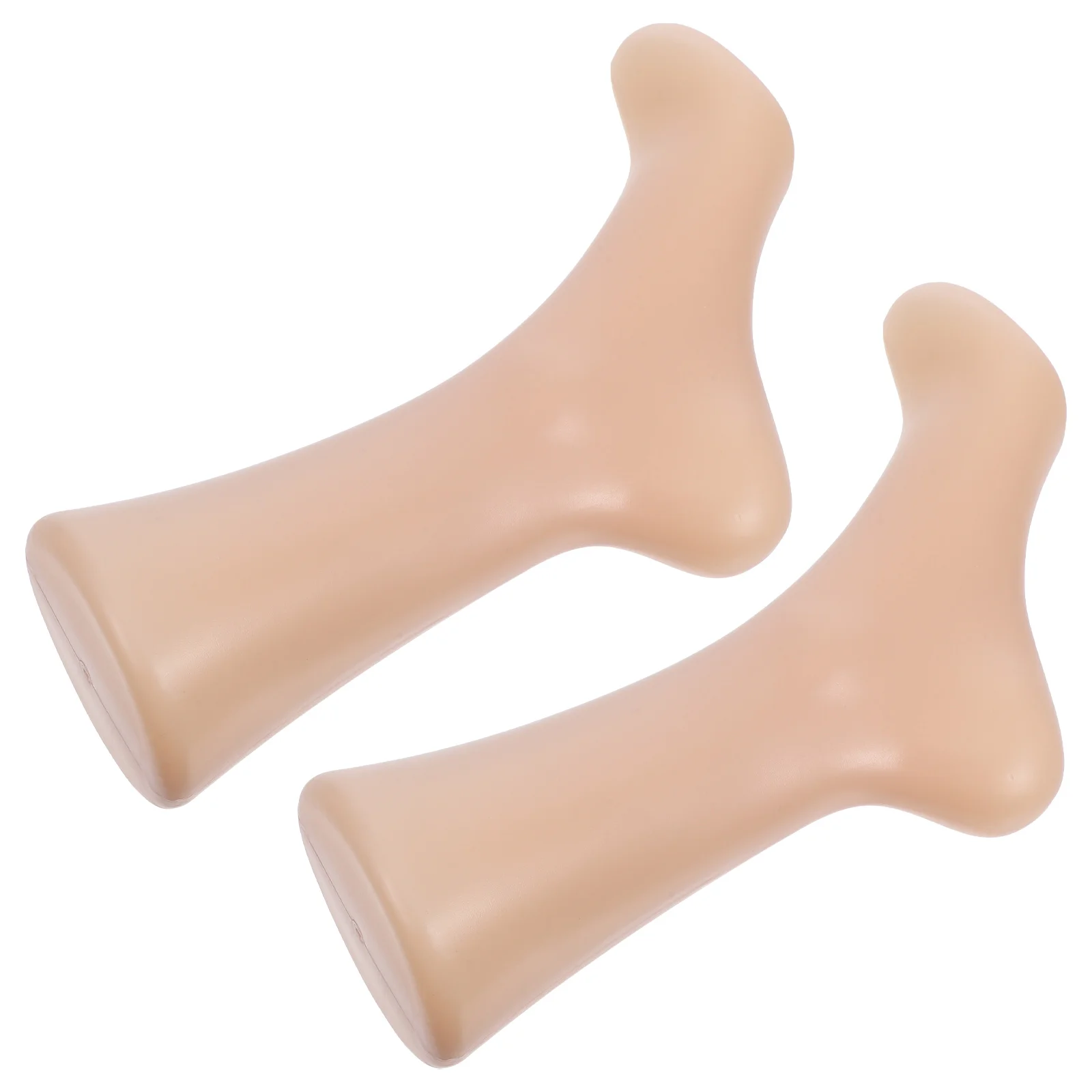 

2pcs Plastic Foot Mold Mannequin Nude Color Showcase Socks Shoes Jewelry Female Inverted Display Model Stand