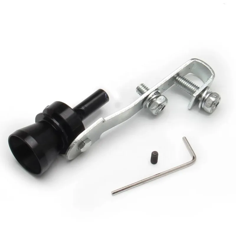 

2025 New Style Aluminum Alloy Automotive Modified Turbine Whistle Exhaust Pipe Sounder Imitator Motorcycle Tail Throat Whistle S