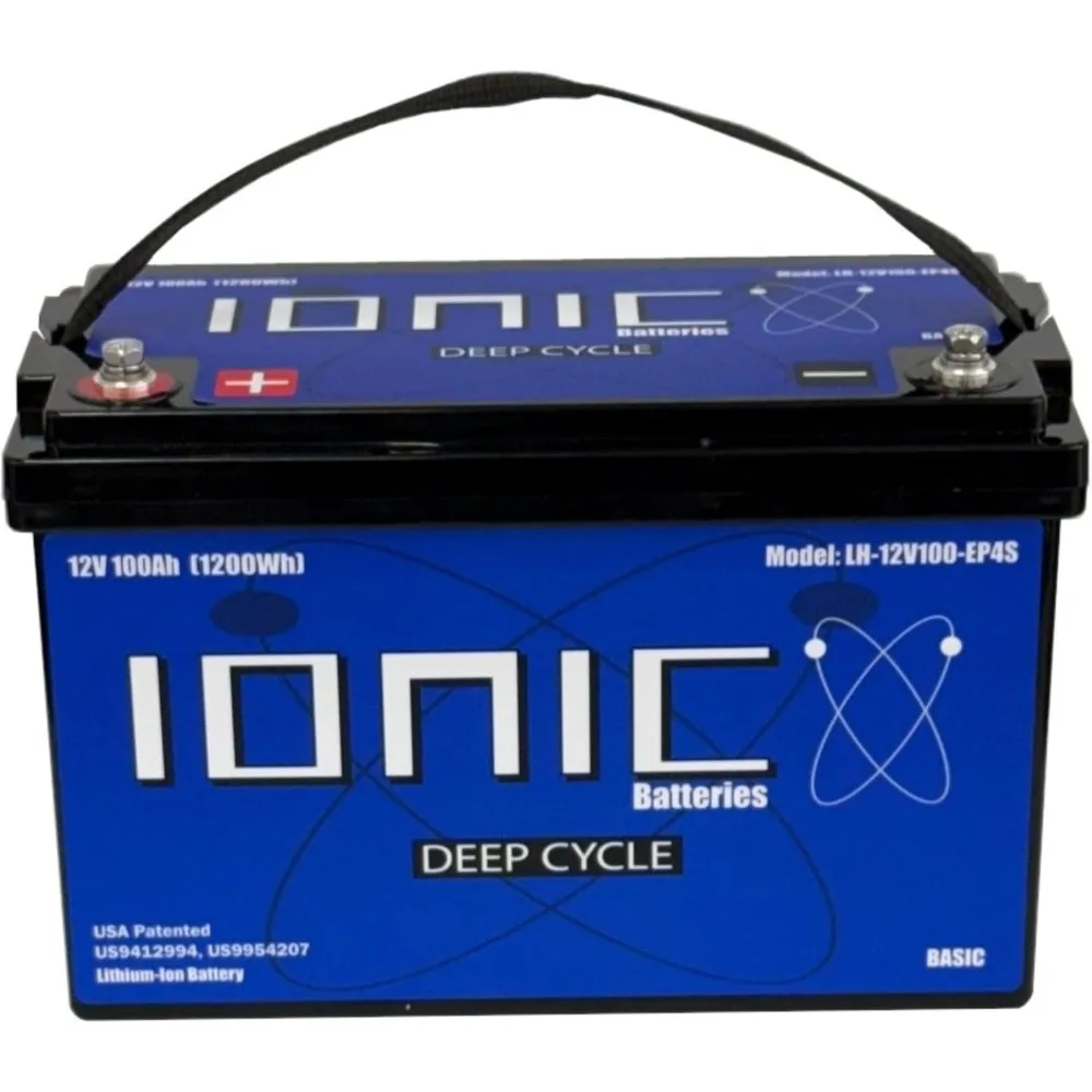 

Lithium 12V 100Ah LiFePO4 Deep Cycle Battery (No Bluetooth) - Perfect for Bass Boats, Trolling Motors, Solar Energy Storag