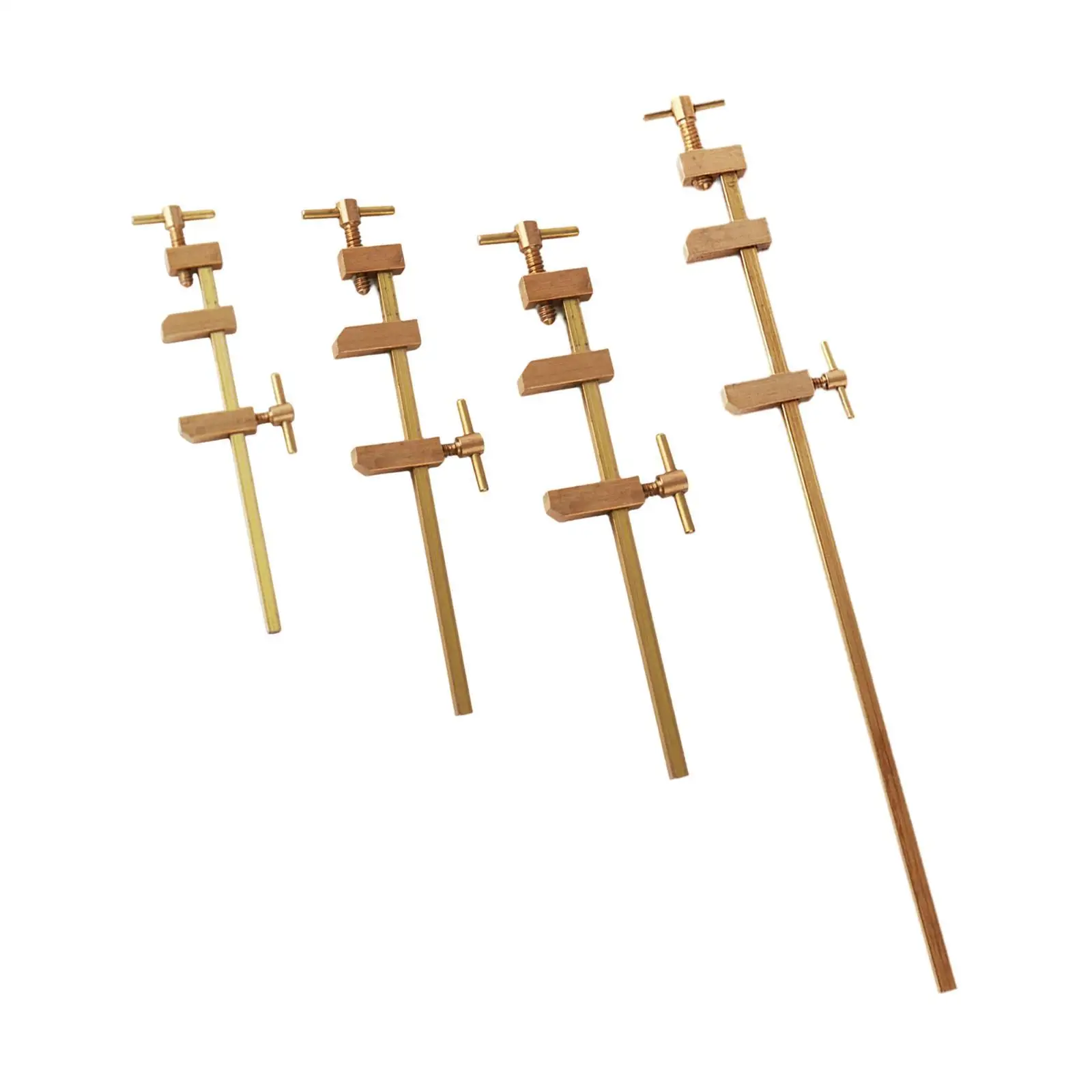 F Clamp Japanese Wood Clamp Brass Comfortable Fixture Splicing Board Positioning Panel Miniature Heavy Duty Woodworking Clamp