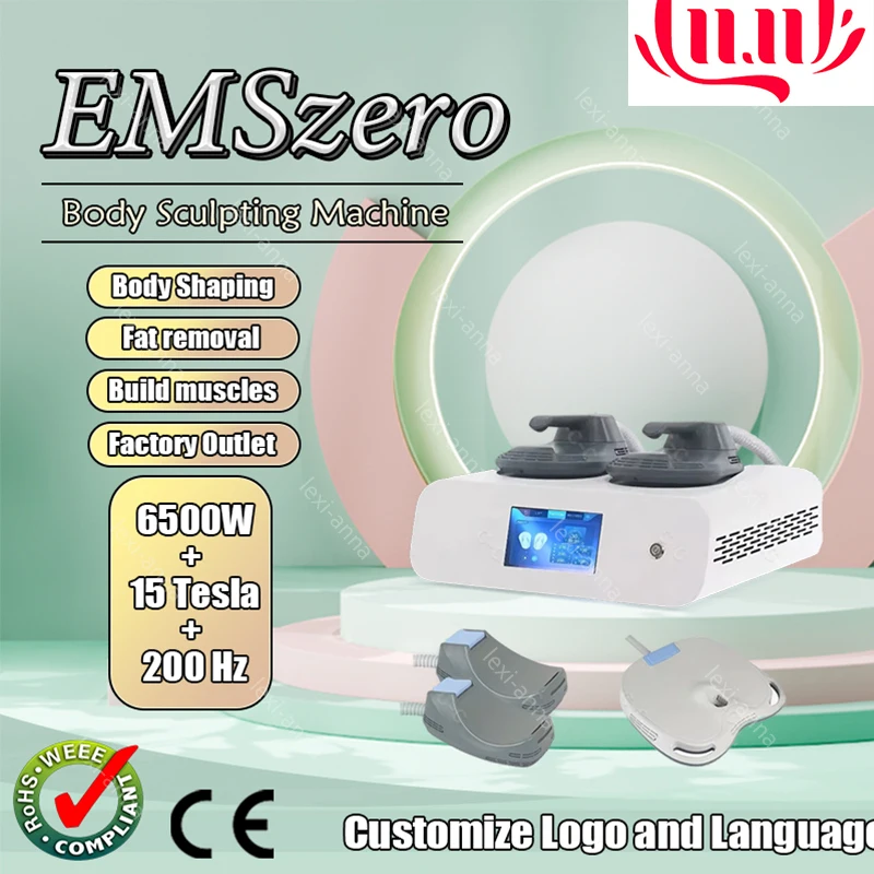 2024 Newest Portable Emszero 6500W Electromagnetic Machine RF Builds Muscle Body Stimulator Slimming Buttock Lifting 15 Tesla