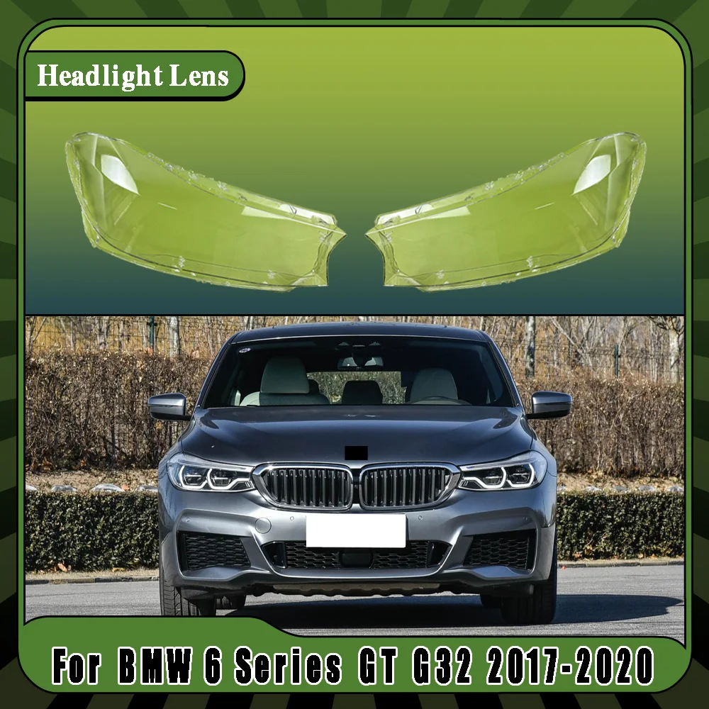 Scheinwerferlinsenabdeckung Lampenschirm Transparente Auto-Frontscheinwerferhülle Links Rechts Kunststoffabdeckung Für BMW 6er GT G32 2017-2020
