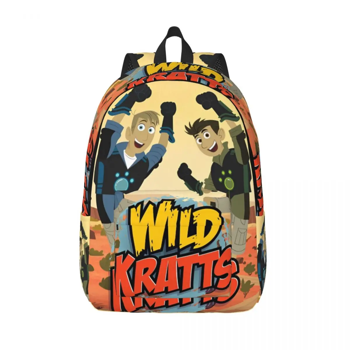 Wild Kratts Anime (1) Classical Backpack Sports High School Business Daypack for Men Women Laptop Canvas Bags