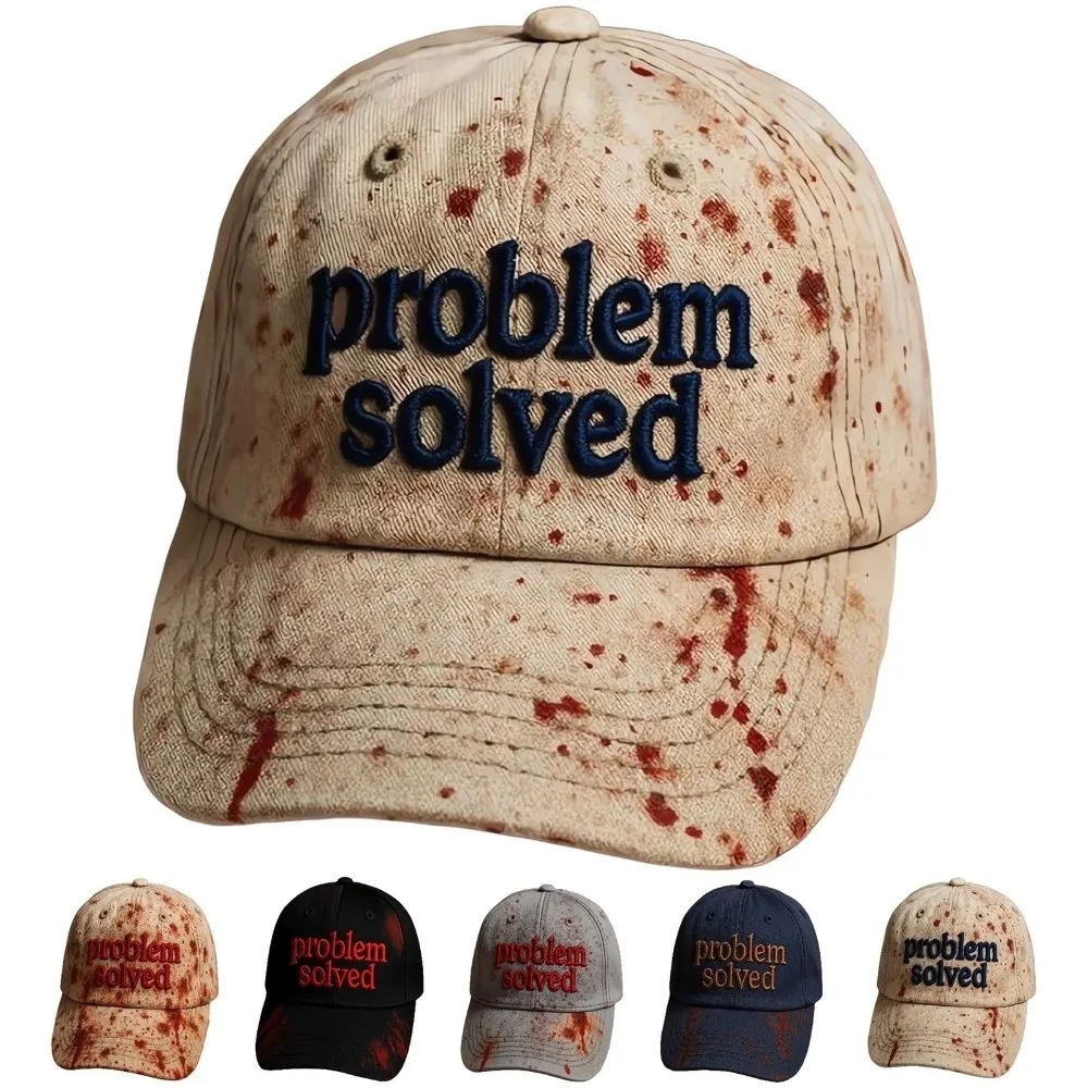 Dark Blood Stain Print Halloween Print Hat Sun Protection Halloween Costume Accessory Bloodstained Print Hats