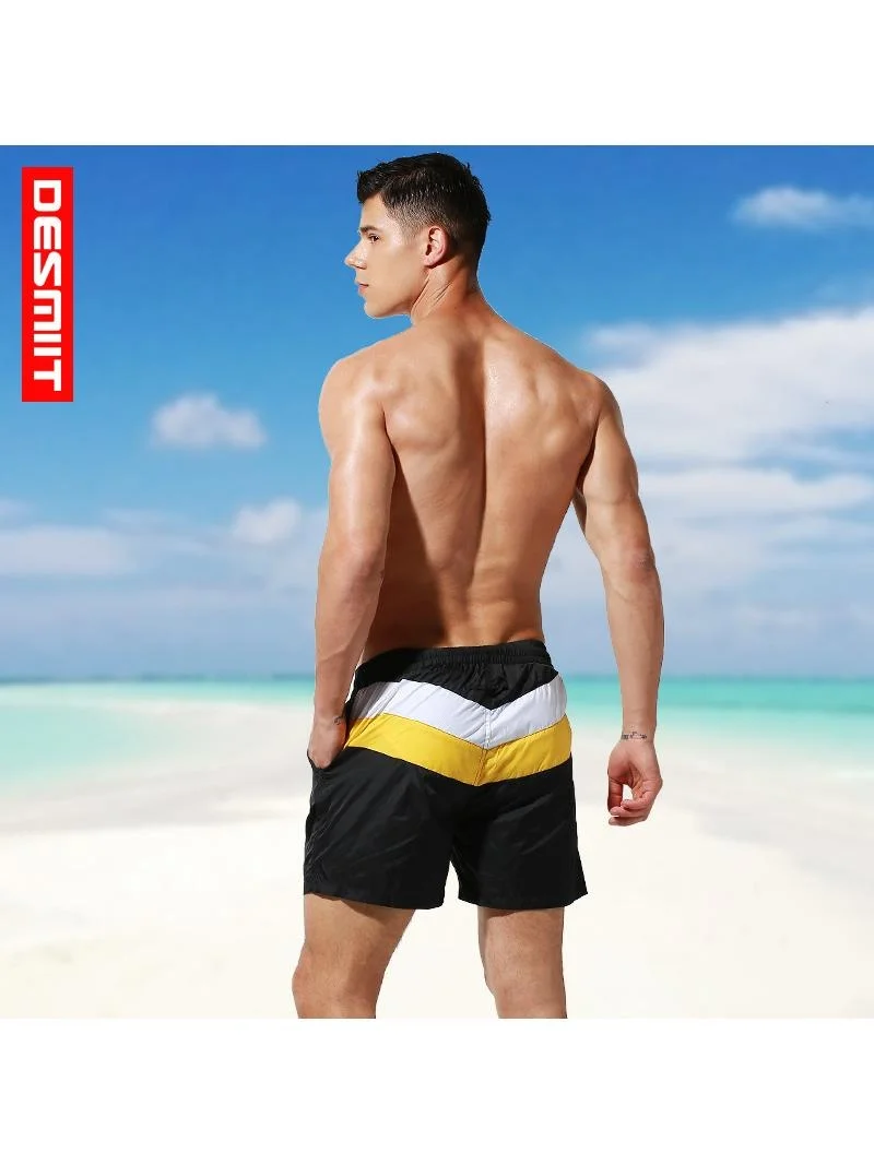 

Desmiit Men's Thin Beach orts Qui Dry Casual Color Blo Faionable orts Straight Leg Eighteen Pou Spring Youthful
