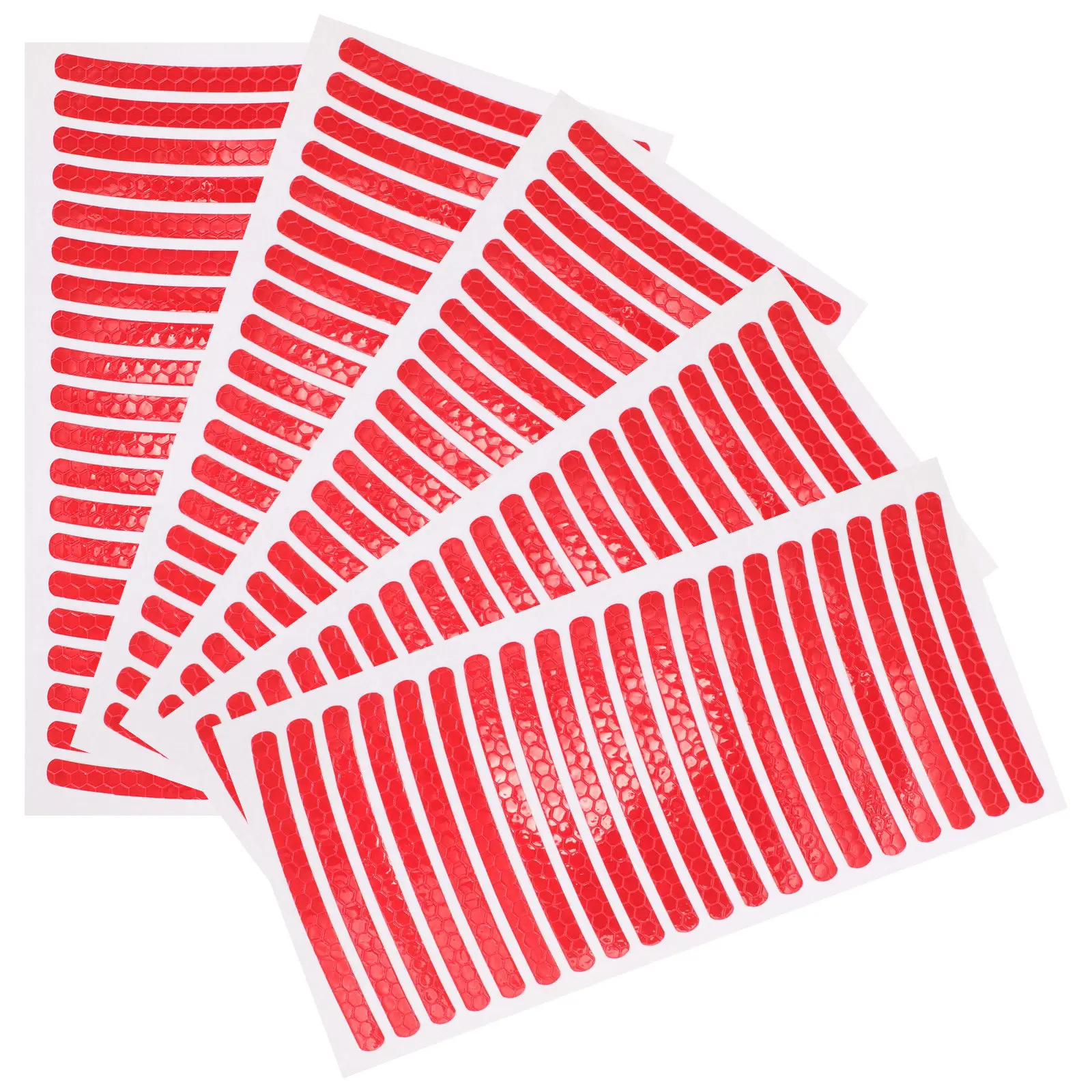 

100pcs Car Rim Stickers Reflective Bike Wheel Tire Strips Motorcycle Plastic Decals Night Visibility Enhancer Durable Fade