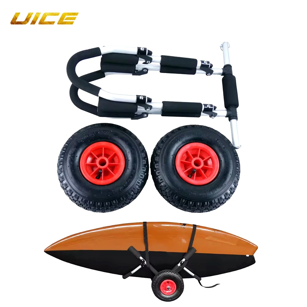 

Kayak Cart Kayak Trolley Ortable Folding Trolley For Kayaks Canoes Paddleboards Surfboards Universal Canoe Hand Cart