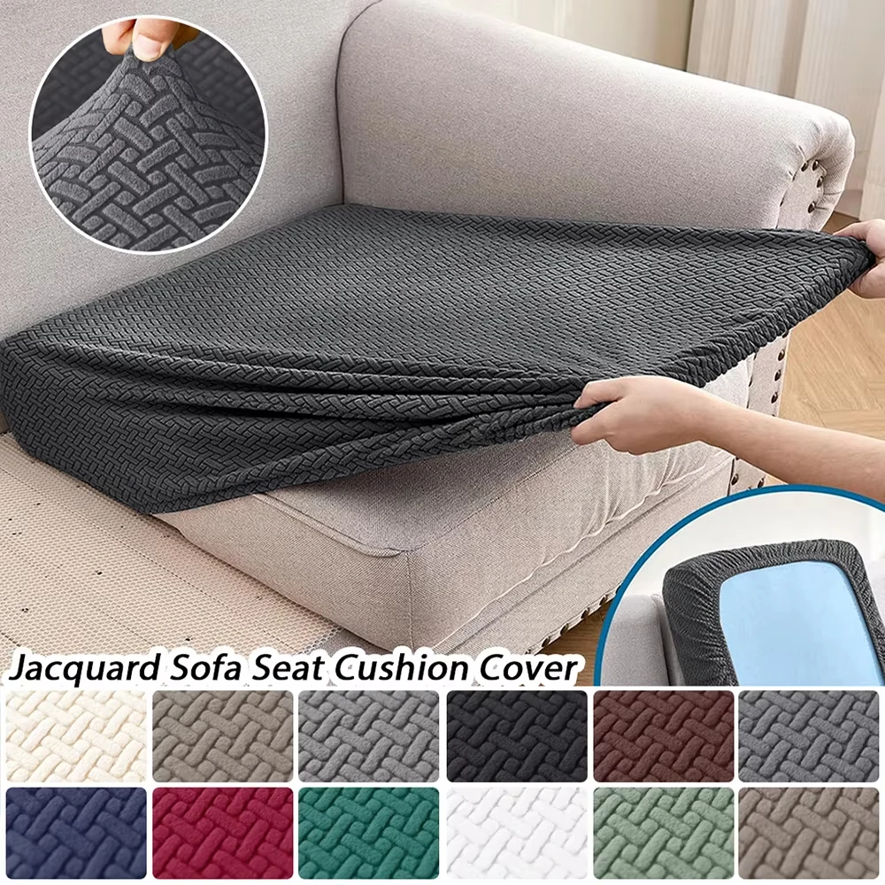 

Thick Jacquard Sofa Seat Cover Elastic Sofa Cover Protector Couch Cover For Sofa Anti-dust Removable Sofa Cushion Cover For Home