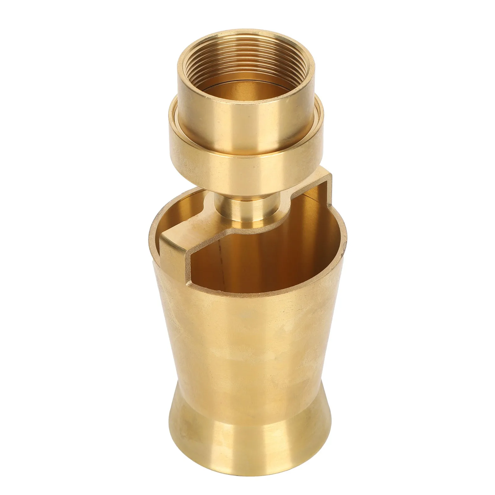 Water Fountain Nozzle 1.5 Inch Internal Thread Brass Ice Tower Nozzle 1.6m Coverage Diameter for Garden Pond and Fountains
