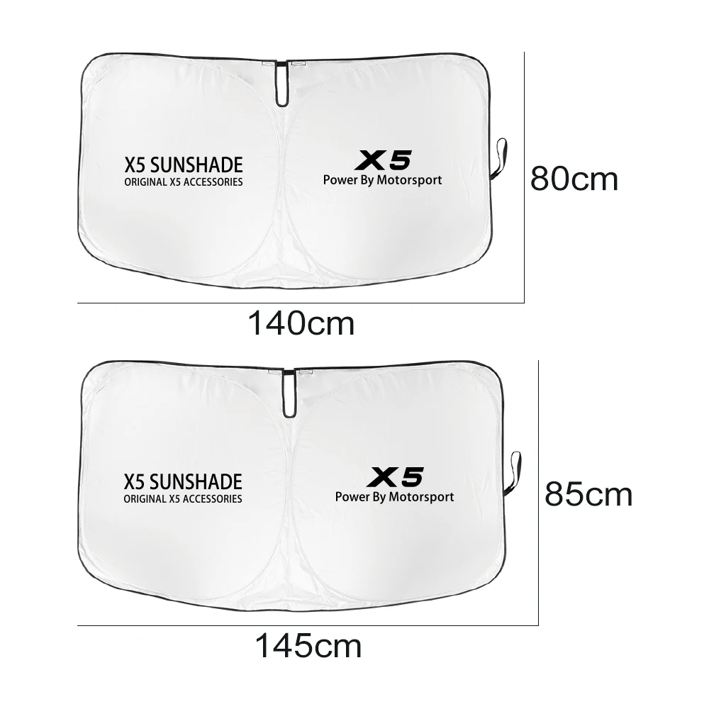 For BMW X5 X6 G05 G06 F15 F16 E70 E71 E53 E72 Anti-UV Car Front Windshield Cover Foldable Sunshade Auto Interior Accessories