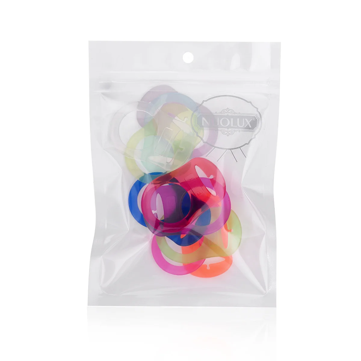 

10Pcs Baby Silicone Pacifier Clip Rings Durable Food Grade Baby Pacifier Holder Adapter for Button Style Pacifiers