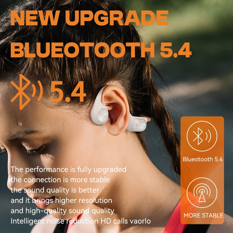 Bluetooth 5.4 Bone Conduction Headphones hifi Bass Wireless Headset 32G MP3 Player IPX8 Waterproof Earhook Swim Sports Eearphone