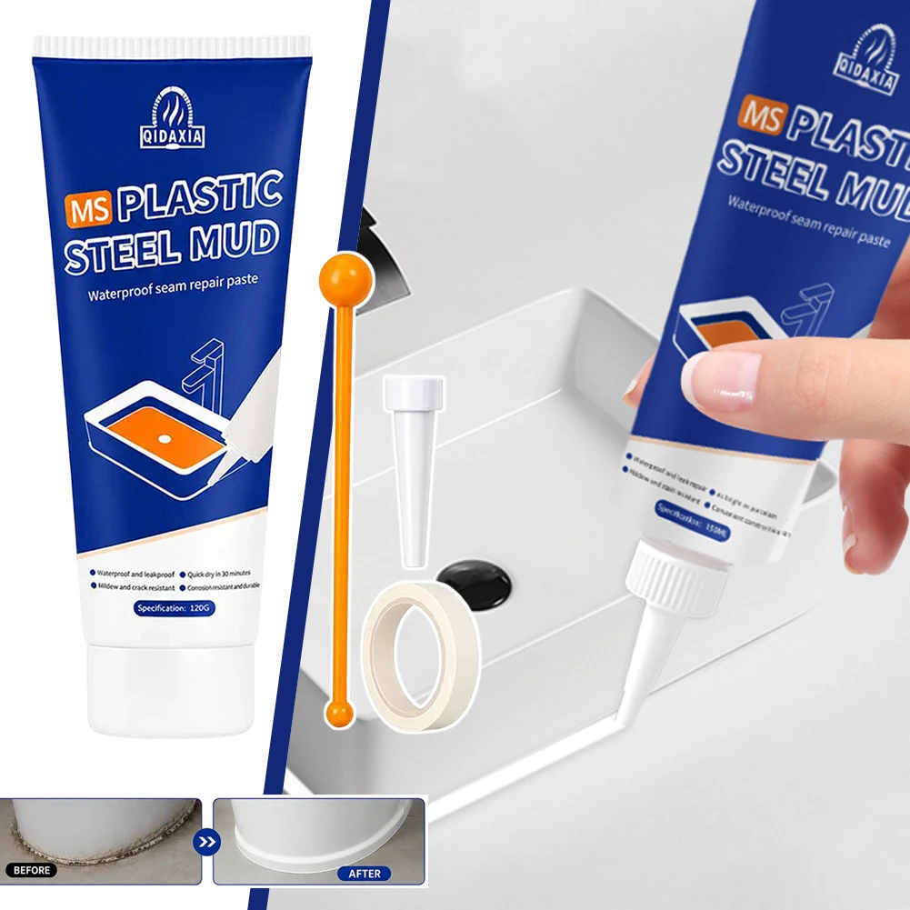 120g Plastic Steel Mud Waterproof Mold Heat Resistant Filler Strong Adhesion Easy Application For Long-Lasting Repairs