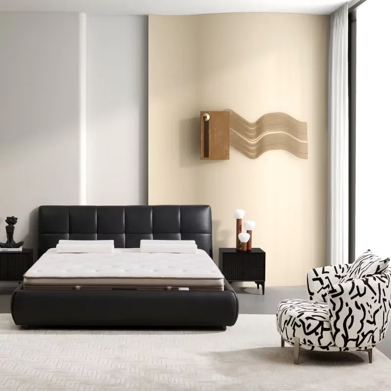 

New Arrival Luxurious Modern Design Solid Wood Upholstered Bed With Soft Velvet Finish For A Stylish And Cozy Bedroom