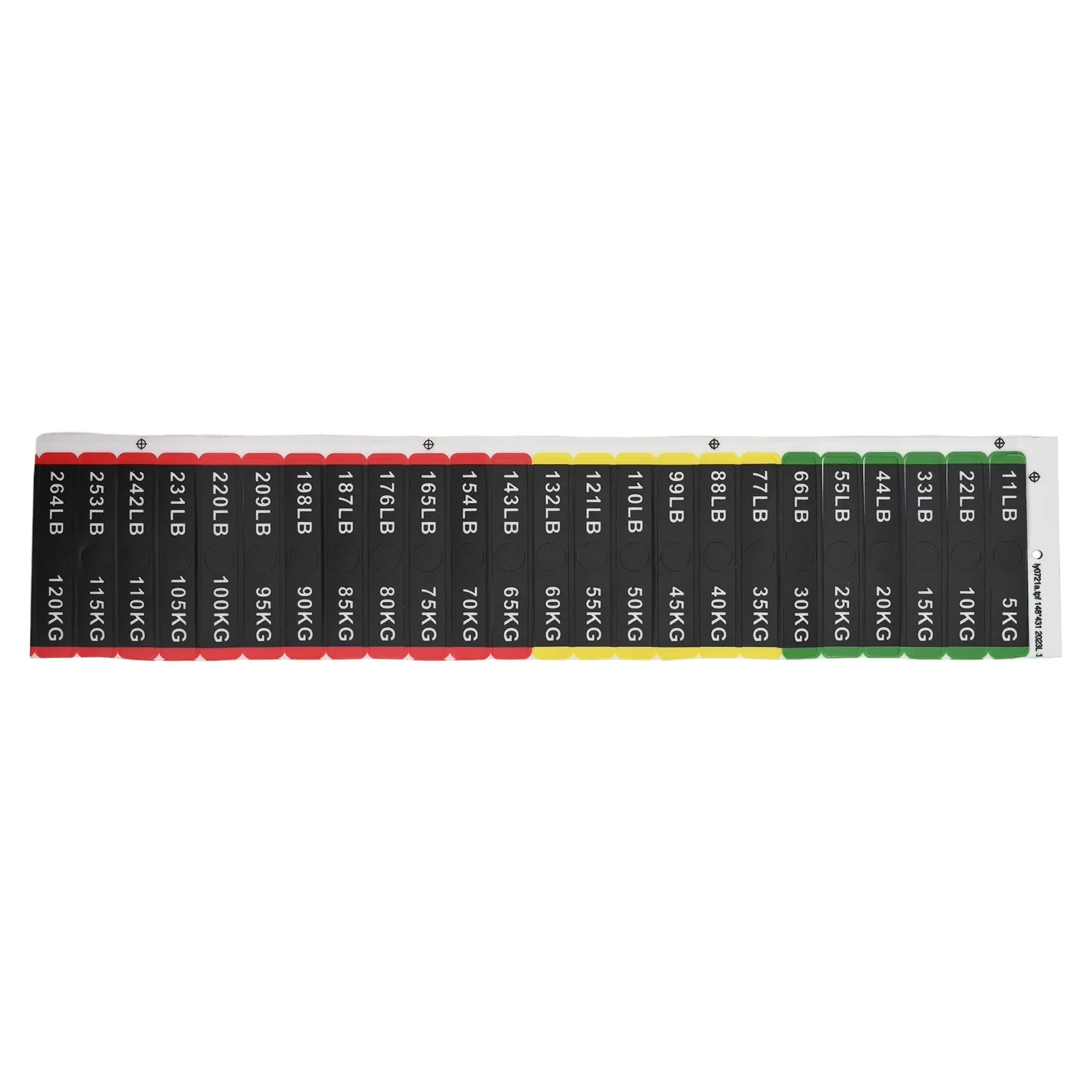 Weight Stickers For Fitness Equipment Gym Weight Stack Labels Clear Number Markings For Easy Weight Identification