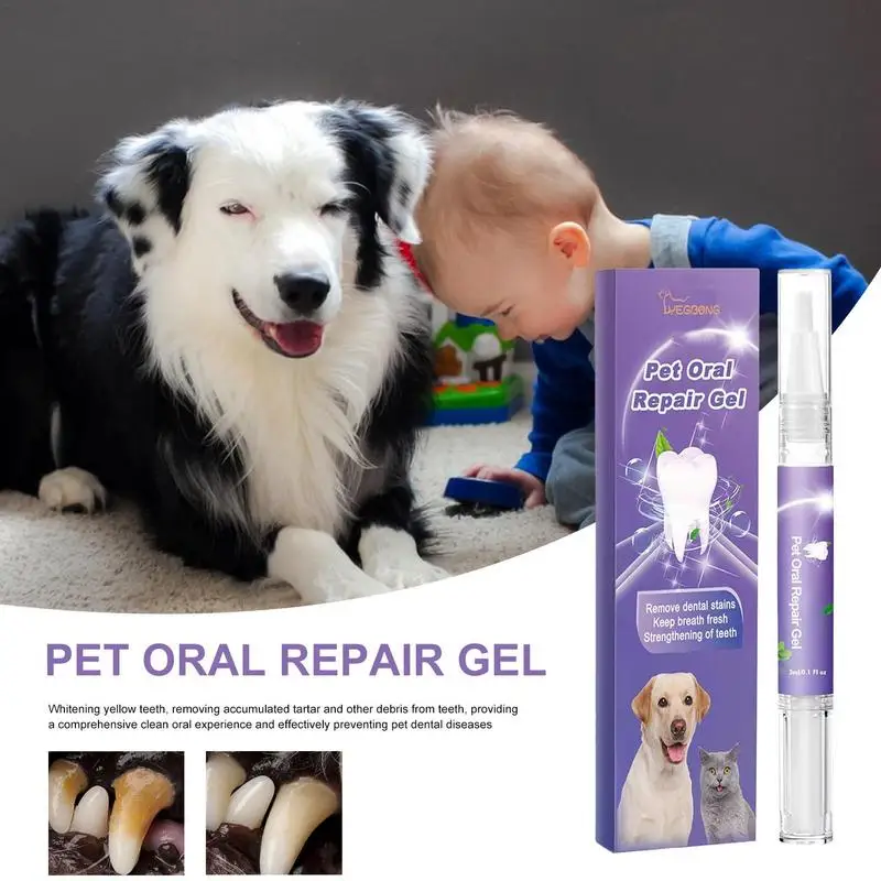 1/2Pcs Dog Tooth Gel Breath Freshener Dogs Breath Freshener Dogs Pet Teeth Care Solution For Eliminate Bad Breath