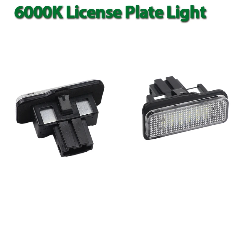 2Pcs License Plate Light For Mercedes Benz E-Class W211 S211 CLS-Class W219 C-Class S203 SLK-Class R171 LEDCar License Light