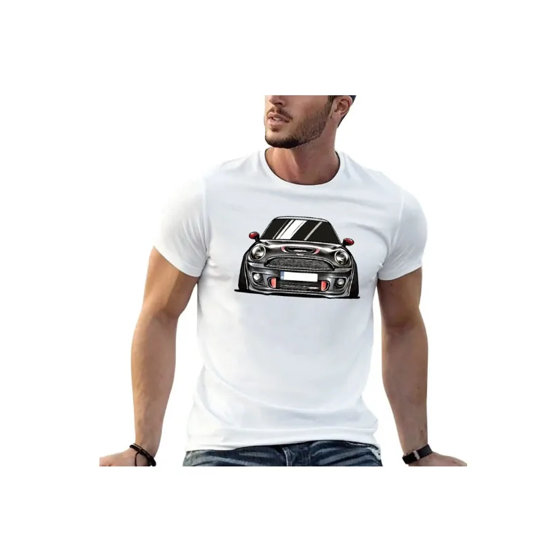 The new Toonart 2012 Mini John Cooper S Works Gp Art Printed T-shirt Casual Hip Hop short sleeve top for men and women