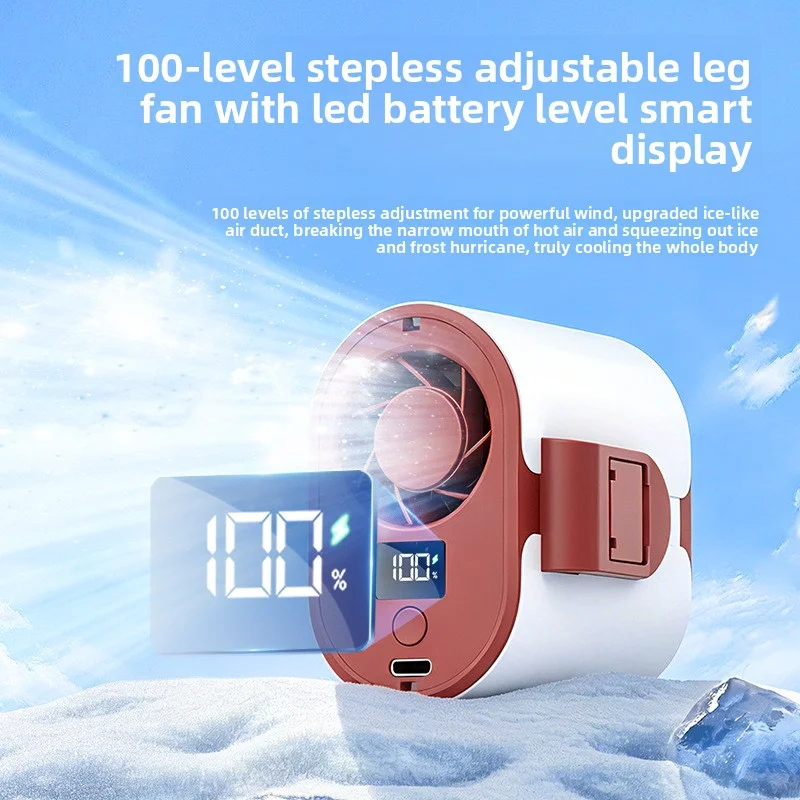 2026 Outdoor Waist-Mounted Fan Multi-Function USB Charging Long Battery Life Four-In-One Small Fan for Enhanced Outdoor Comfort