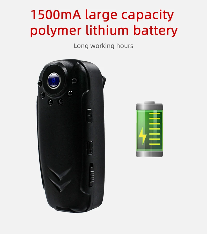 TQ2 Mini Camera Law Enforcement Recorder 1080P Video Record Professional Body Camera Meeting Long Battery Life Mini Camcorders