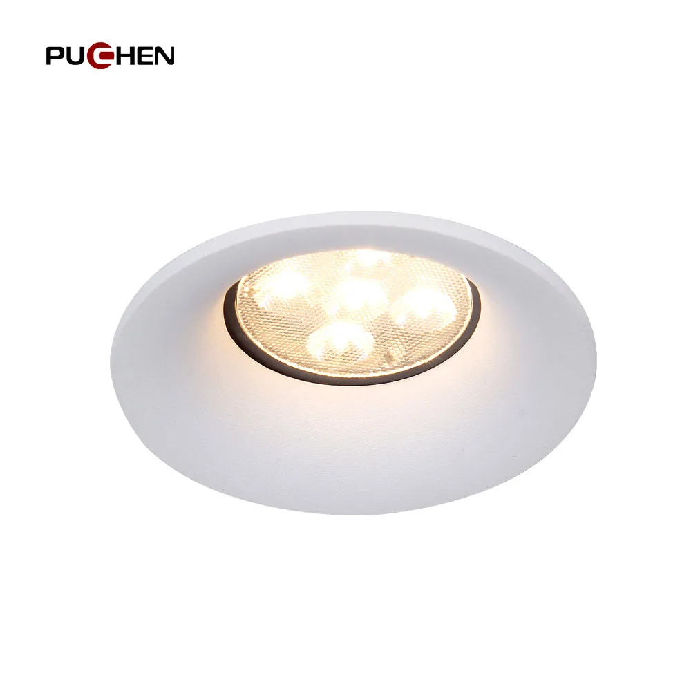 

Puchen Recessed Ceiling Downlights Round White/Black Frame GU10 MR16 Lamp Base Holder Spot Lighting Fitting Fixture