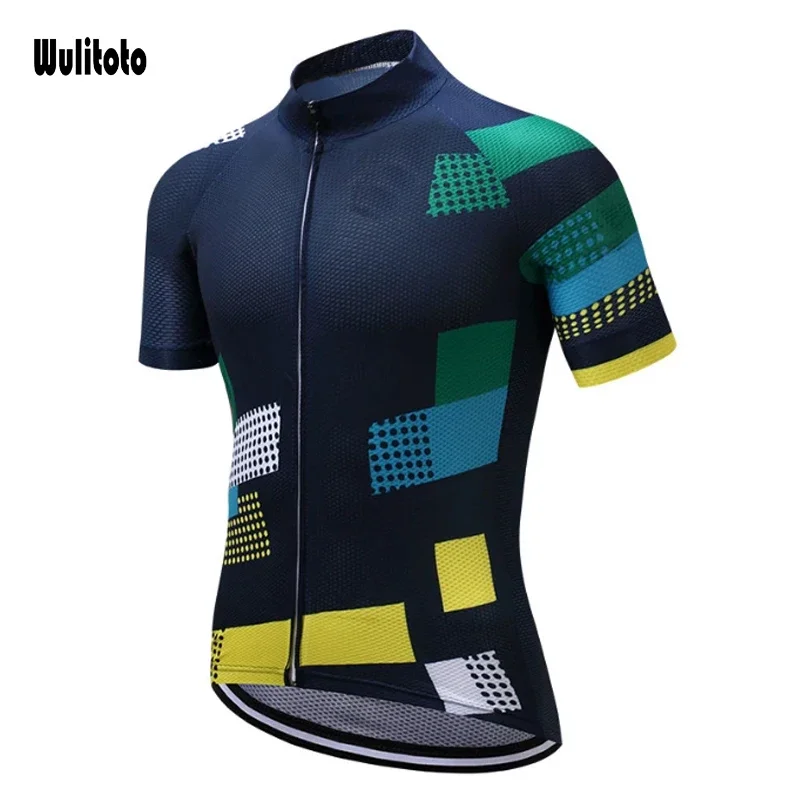 WULITOTO summer highway Cycling Jersey Short Sleeve Mountain Cycling Jersey  Men Conjunto hombre White cycling shorts men Maap