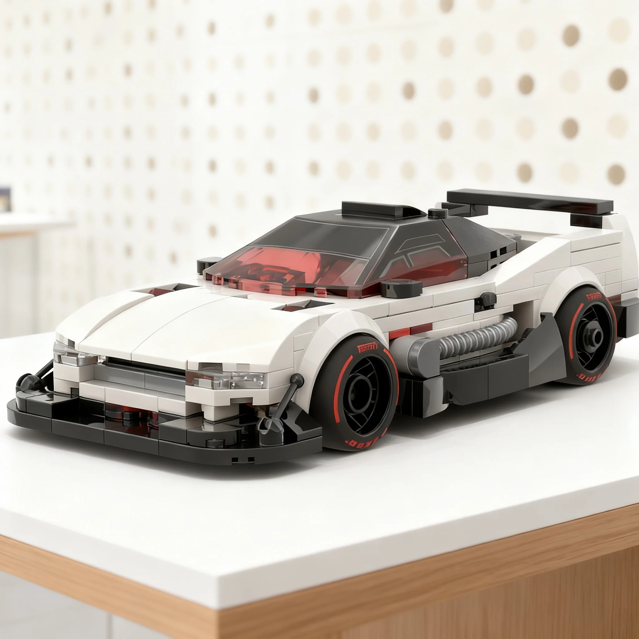 345pcs MOC City Champions Hondaes NSX Custom 'Neo Tokyo' Model Building Blocks Christmas Gifts Toys Architecture Collection 3D