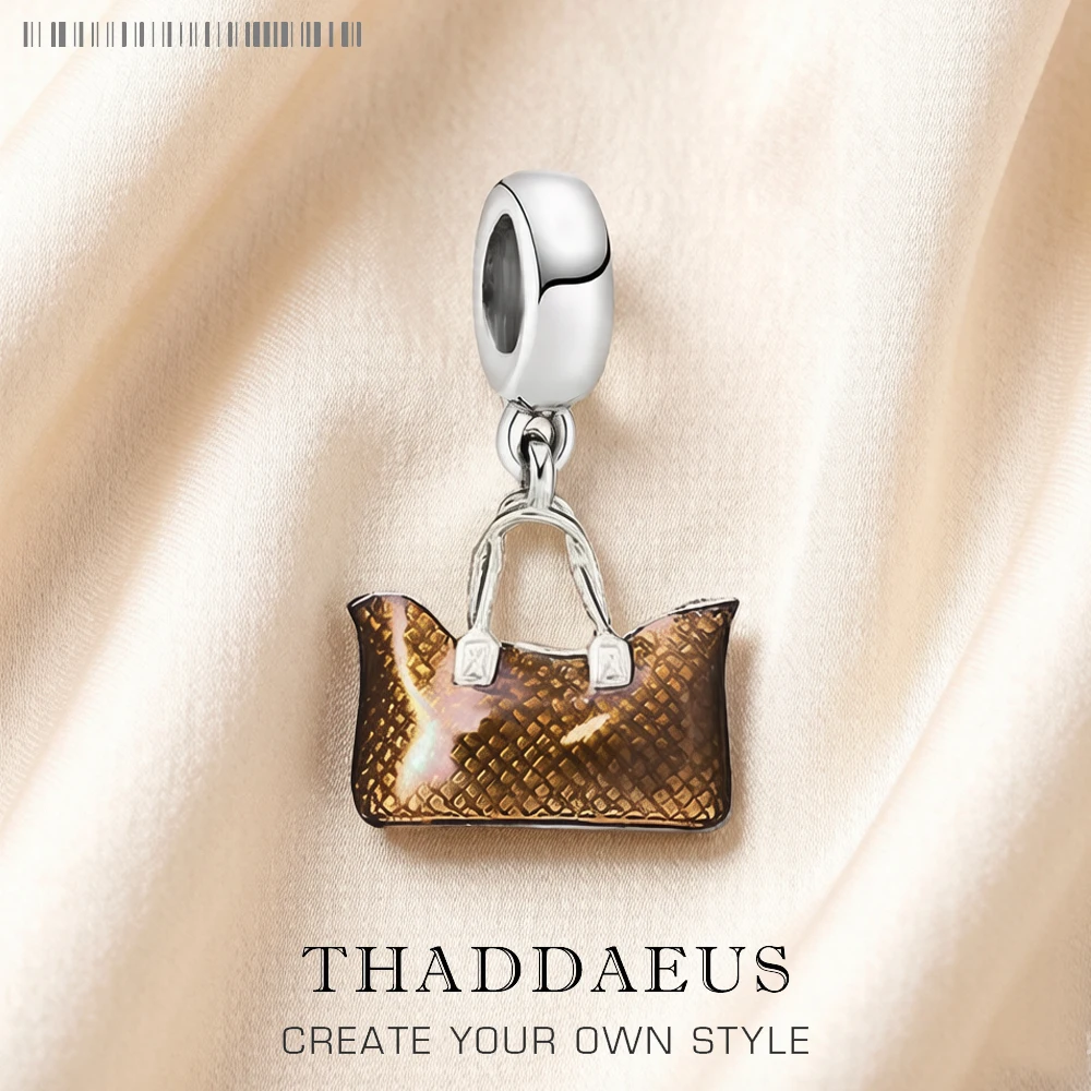 Taschen-Anhänger mit baumelndem Anhänger, Frühling, brandneuer europäischer Stil, 925er Sterlingsilber, trendiger Modeschmuck, Club für Frauen