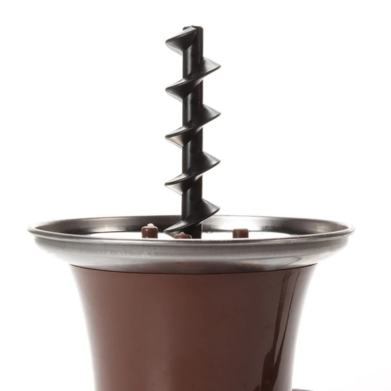 Шоколадный фонтан, горячий горшок, мини-водопад, машина для горячего горшка, свадебный дом, мини-машина для плавления шоколада «сделай сам», вилка европейского стандарта