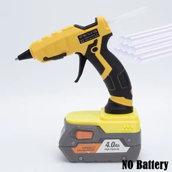 60W Cordless Hot Melt Glue Gun For Ridgid AEG 18V Lithium Battery Repair DIY Gun With 10pcs 7mm Glue Sticks(NO Battery )