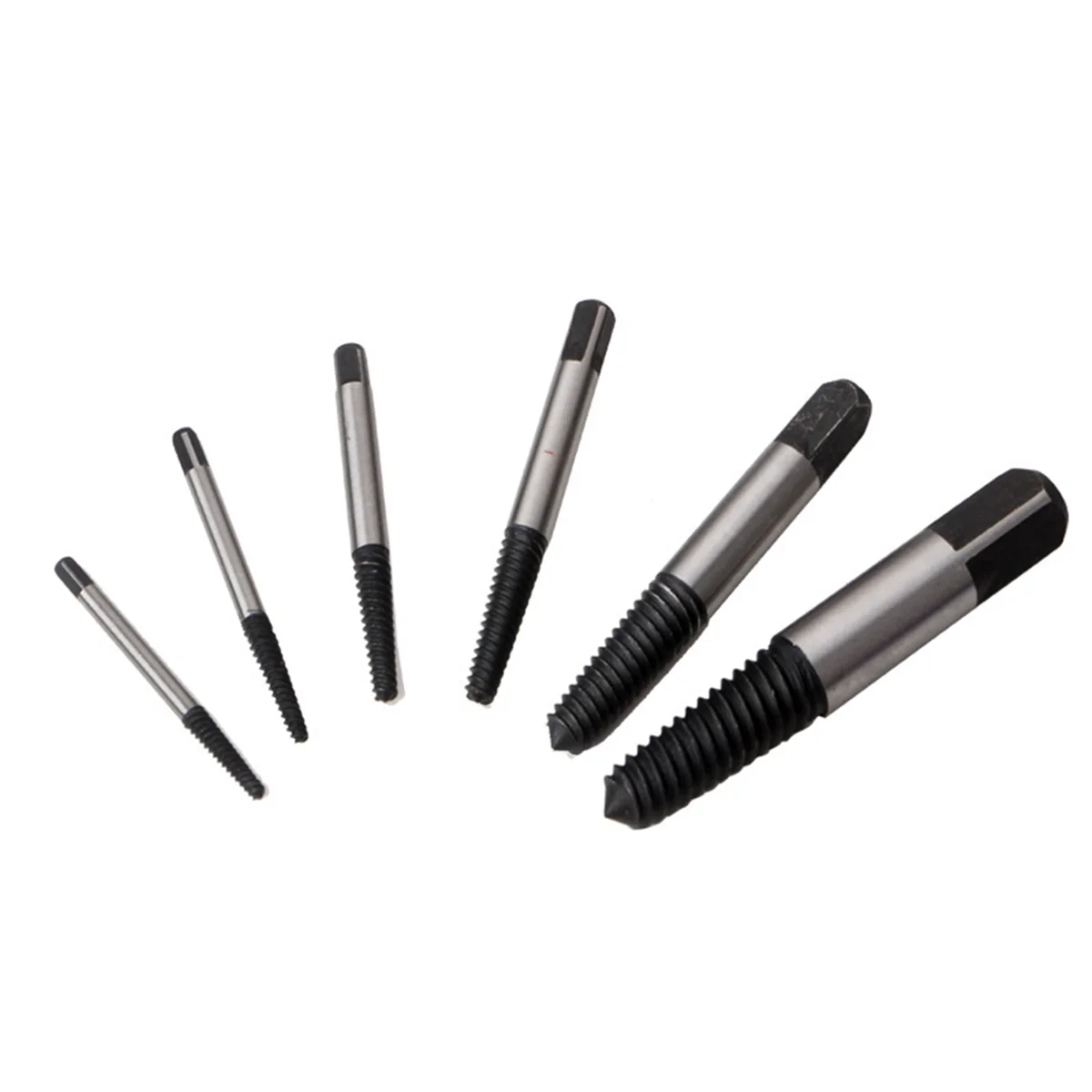 NEW 12Pcs Broken Screw Extractor Kit (No.1-No.6 Extractor Plus 6 Supporting Drills) is Used to Remove Peeling Screws.