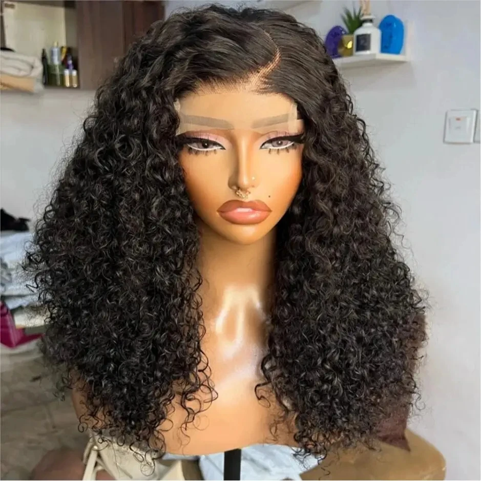 

180Density Natural Black For Black Women Long Soft 24'' Lase Front Hair Wig Baby Hair Preplucked Daily Heat Resistant Giueiess