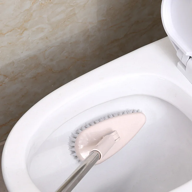 Bathroom cleaning brush long handle floor brush to dead corner hard hair tile wash toilet hard hair home toilet