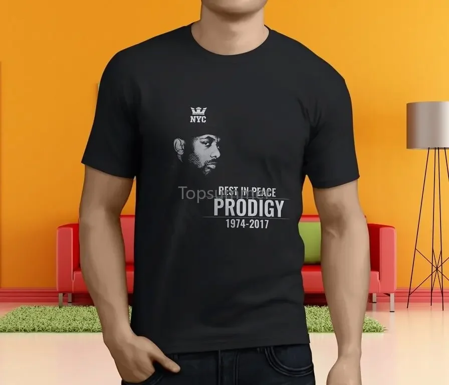 New Popular 2 Rip Prodigy Of Mobb Deep Men'S Black T Shirt Size S 4Xl