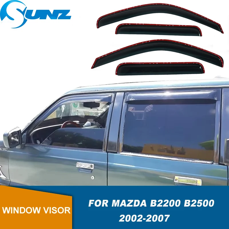 Weathershield For Mazda B2200 B2500 2002 2003 2004 2005 2006 2007 Car Side Window Visor Sun Rain Guard Protector Awnings Shelter