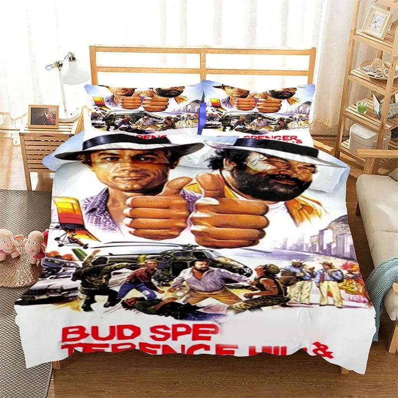 

Bud Spencer Terence Hill Bedding Set Boys Girls Twin Queen Size Duvet Cover Pillowcase Bed Kids Adult Home Textileextile