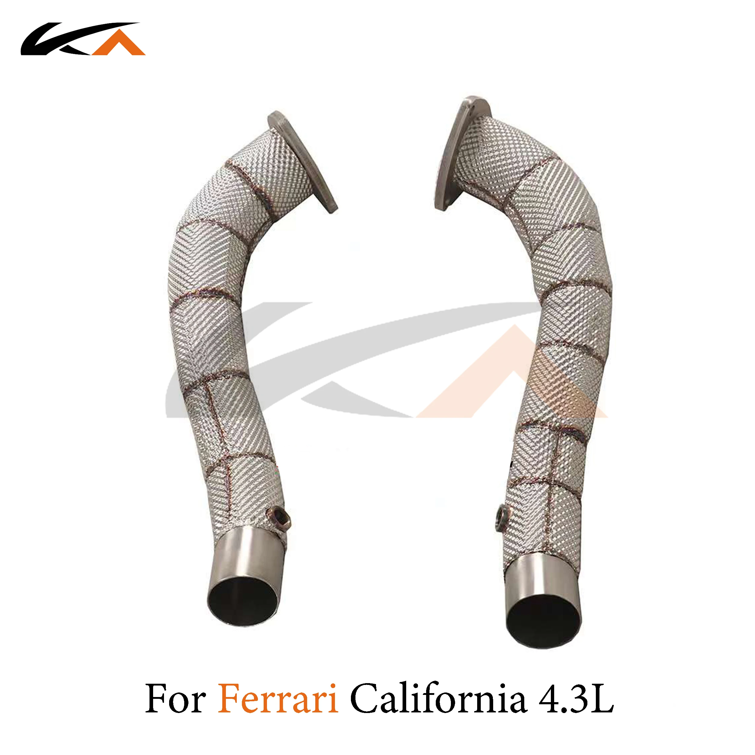 

KA Tuning exhaust system header stainless downpipe for Ferrari California 4.3L axle pipe catalysis heat shield