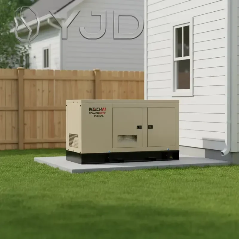 YJD 30kw Silent Open Frame Diesel Generator 50Hz/60Hz 1500rpm Water Cooled Trailer Type ATS Complies EU Standards