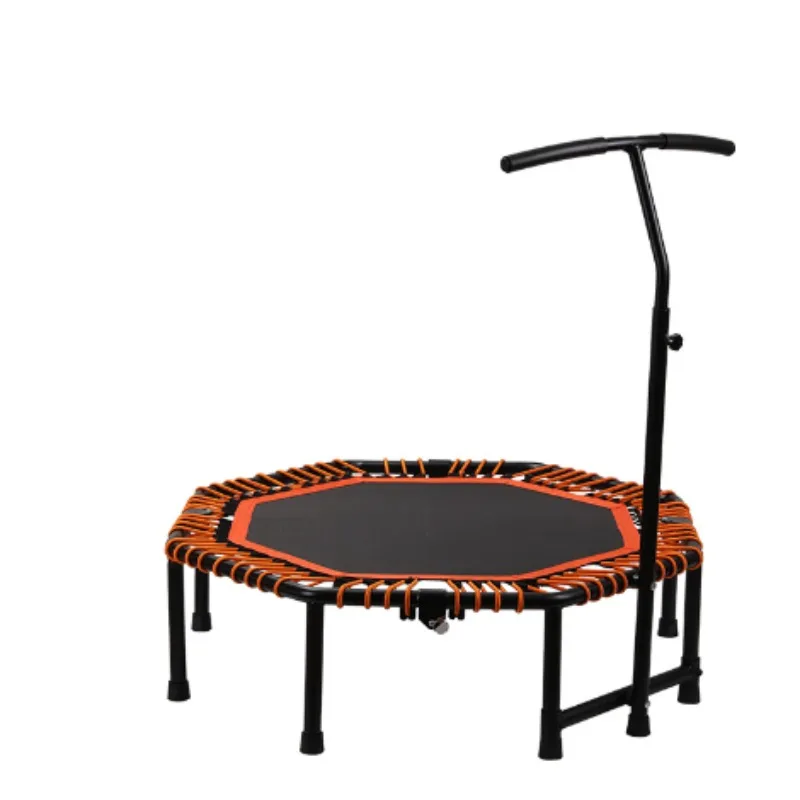 High Specification Professional Gym Home Indoor Mini Fitness Adults Sports Hexagon Trampoline with Handrail for Children Sales