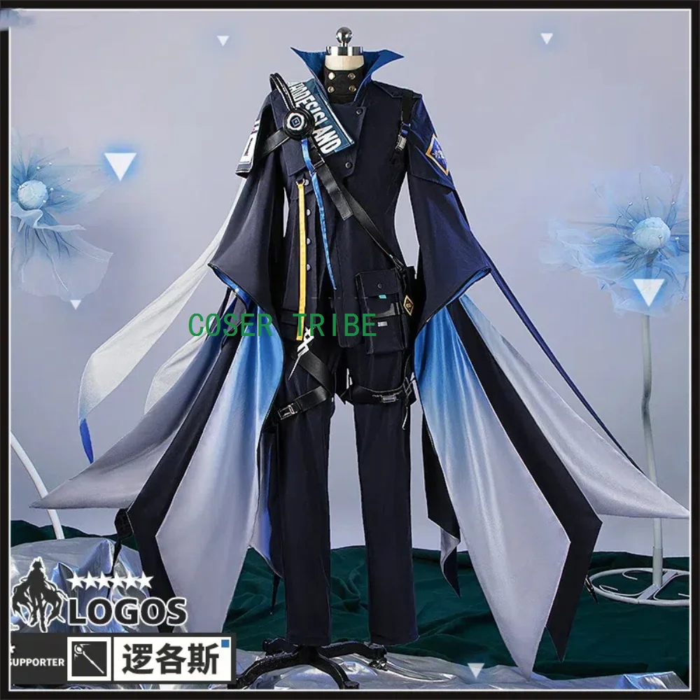 Arknights Logos Game Suit Gorgeous Handsome Uniform Cosplay Costume Halloween Carnival Party Role Play Outfit Any Size