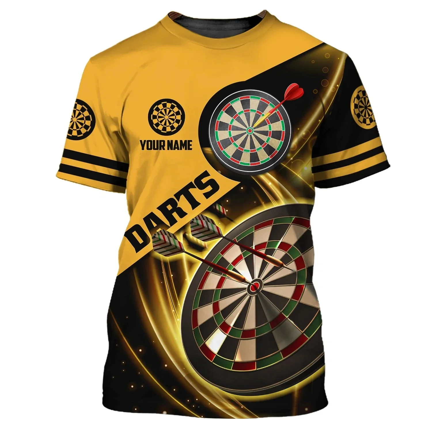 Summer Cosmos Customized Name Darts T-shirt 3D Printed Men Women Casual Dart Player Gift Oversized Tops Tees Short Sleeve Boys