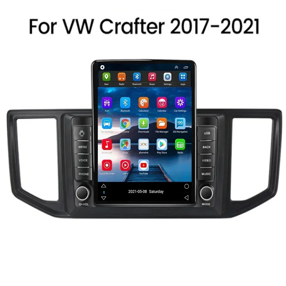 Car multimedia system 2 din Carplay Android 14 Auto Car Radio for VW Amarok Crafter Van Man 2017 - 2035 Tesla Style GPS 2din BT